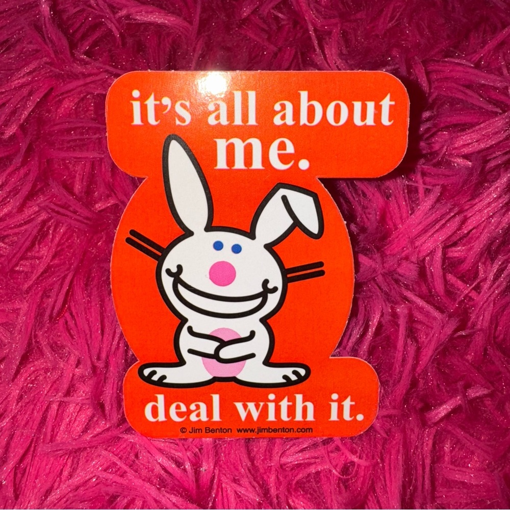 vintage happy bunny vending machine sticker